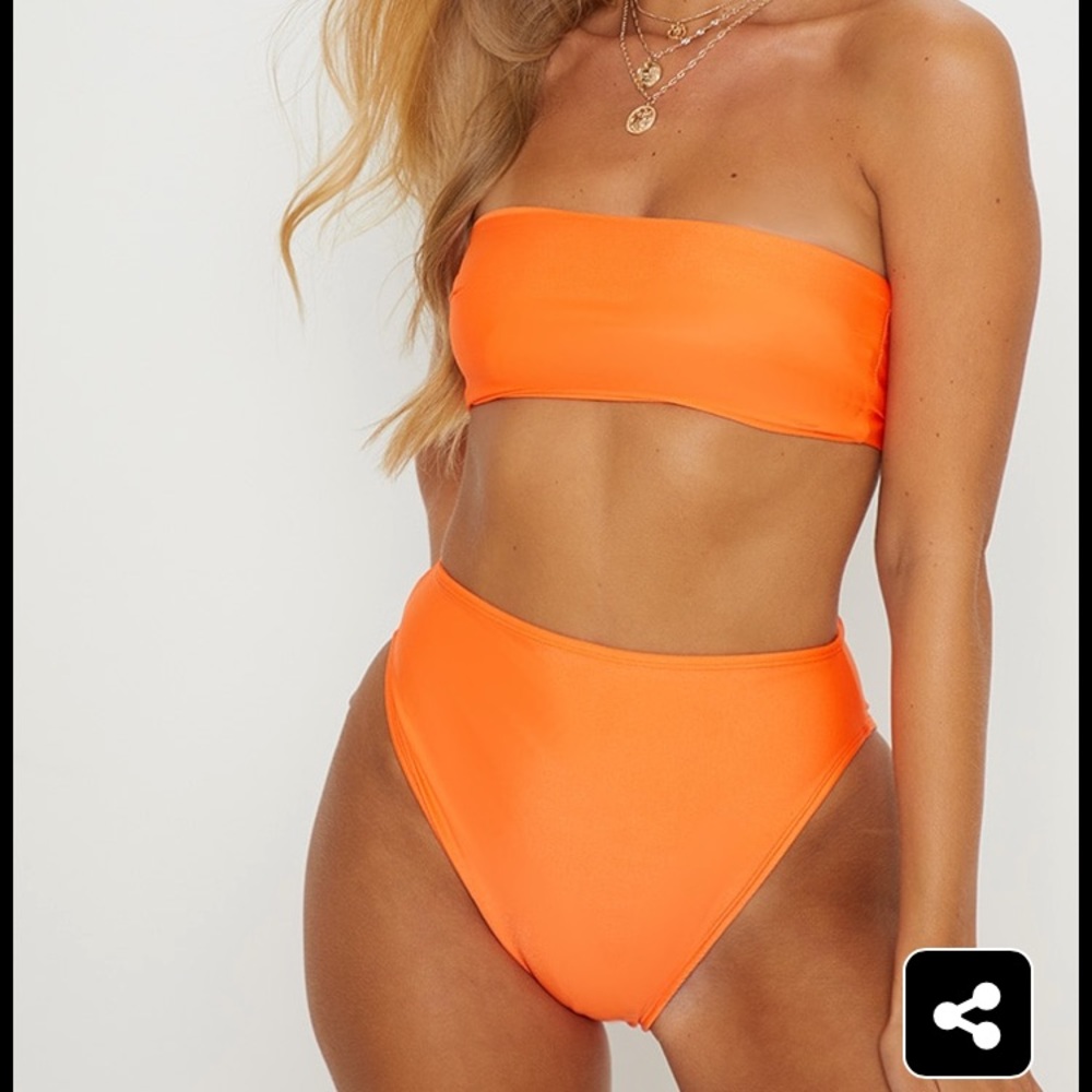 Orange Mix and Match Cheeky Bum Bikini Bottom